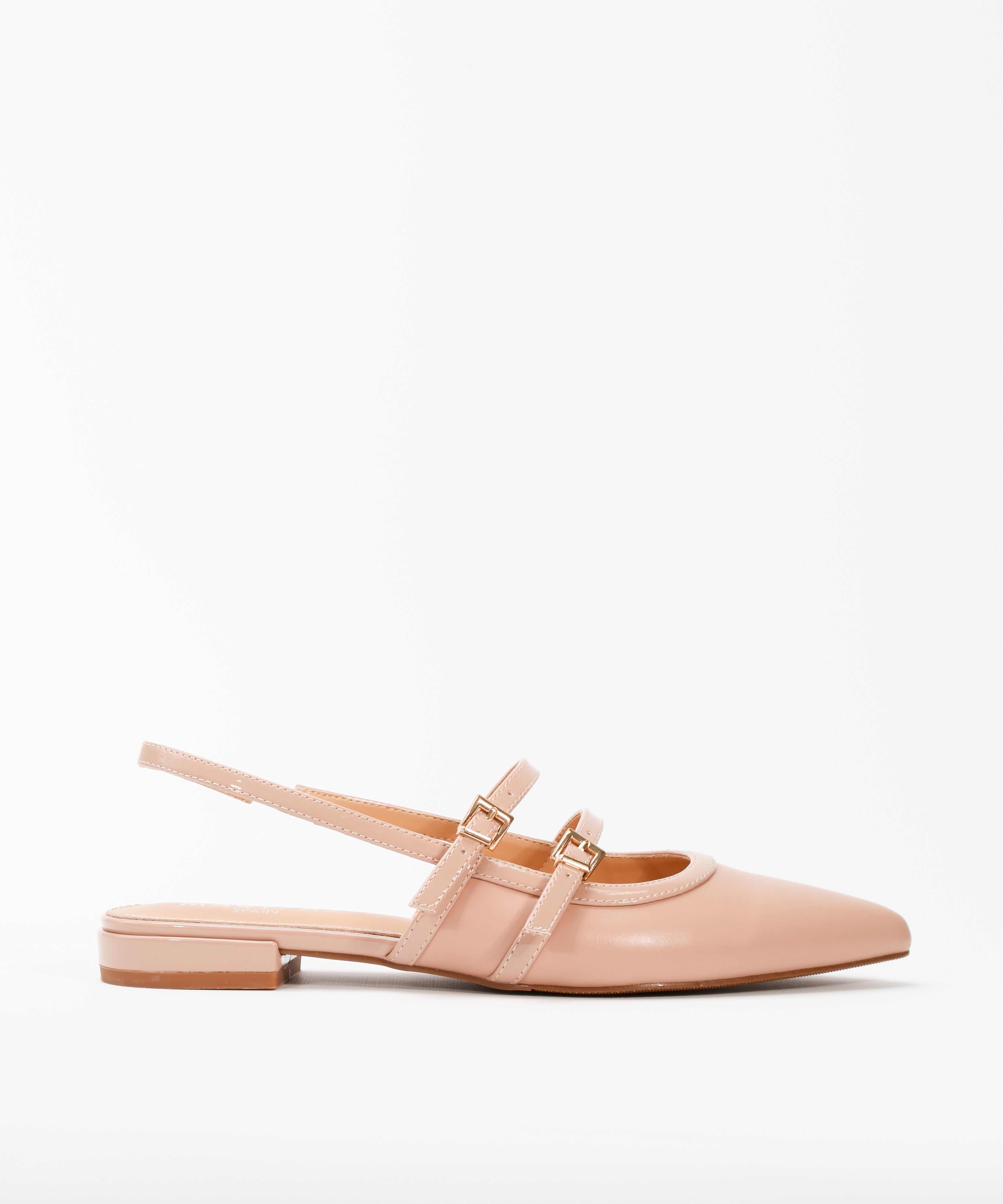 Zapato destalonado hebilla